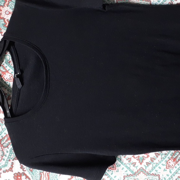 H&M Black Cotton T-Shirt, Size L - Picture 3 of 8